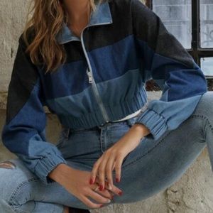 Cropped denim jacket